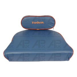 APUK Blue & Orange Emb Logo Seat Pan Cushion Set Replacement for Fordson Super Dexta Tractor