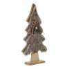Haus Arbol Navidad Pino Peluche Base De Madera Cafe 41
