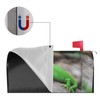 Green Lizard Print Magnetic Mailbox Cover,Mailbox Decorations for Outside,Christmas Mailbox