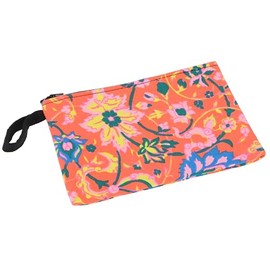 GURU SHOP Colourful Boho Cosmetic Bag, Upcyceling Case, Pencil Case - Orange, Men/Women, Cotton, 12 x 18 x 1 cm, Small Bags for Cosmetics, Stationery, More, orange, One size, Casual