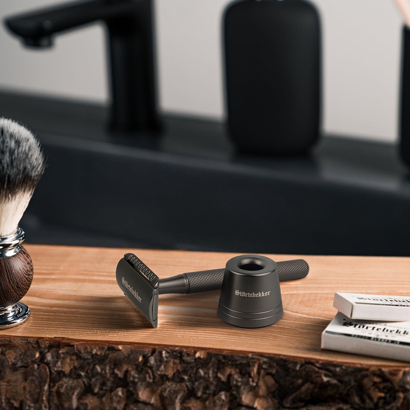Störtebekker Premium Shaving Stand 'Oslo' in Set with Störtebekker Premium
