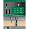 PERZUMI Drill Screwdriver Bit Set, 10 PCS S2 Steel Drill