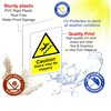 Caution stairs may be slippery sign - 1.2mm Rigid plastic