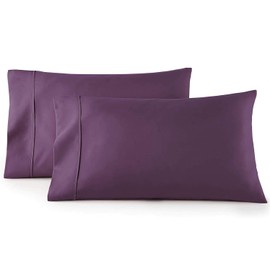 TBM Oversize Pillow Case Extra Large Fits Even The Fluffiest Pillows Including The Pancake Pillow Extra Tall Pillowcase 100% Egyptian Cotton 600 Thread Count (Plum, King 23W X 43L)