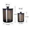 Youngever Set of 2, black, 1800 ml and 450 ml,