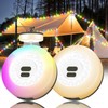 Camping String Lights, 3 in 1 Quick Storage 32.8FT Rechargeable