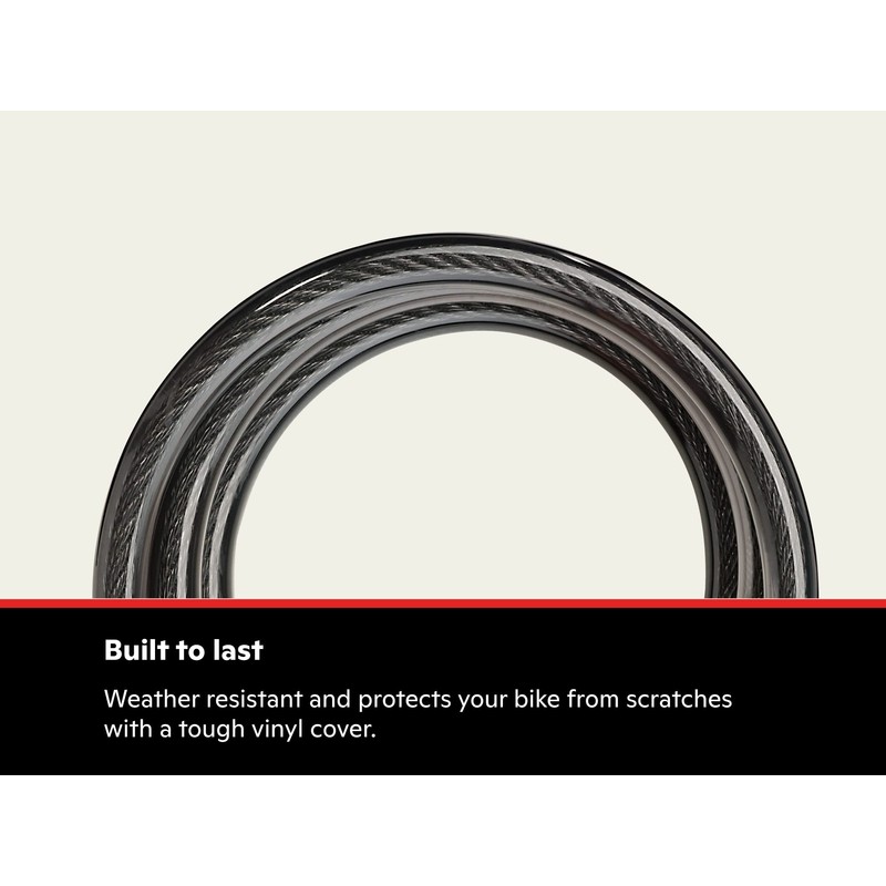 Schwinn Anti Theft Bike Lock, Security Level 1, Key Lock,