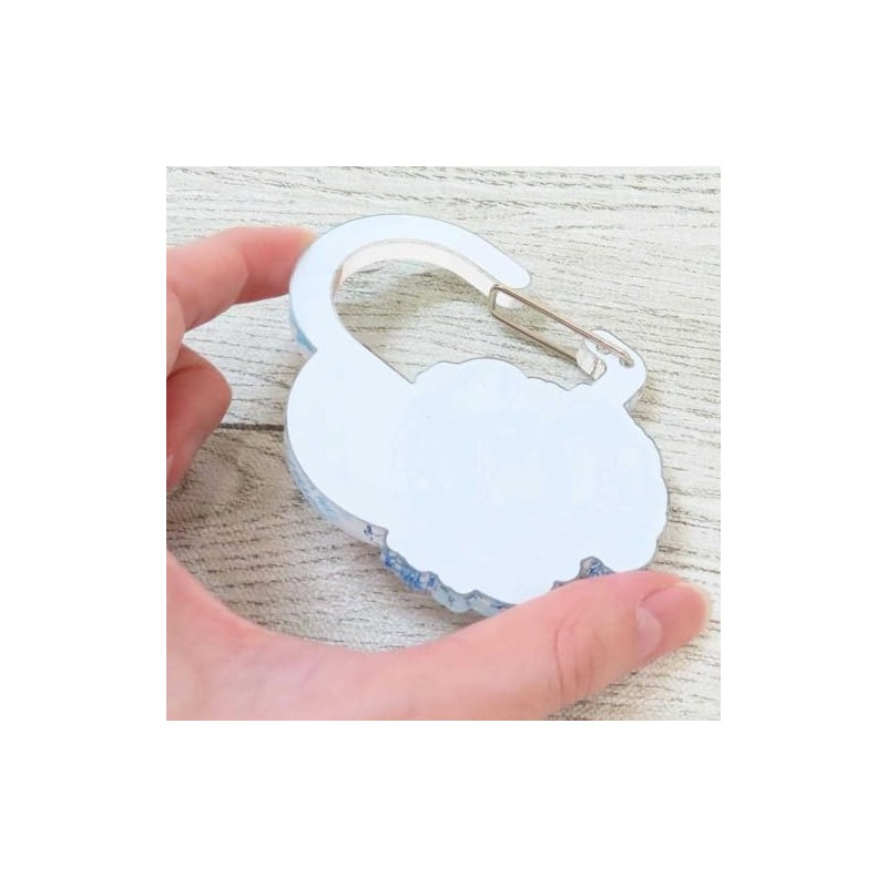 My Melody & Chrome x DOLLY MIX Acrylic Heart Carabiner