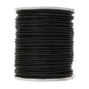 0.5mm Round Leather Cord 25 Meters Black