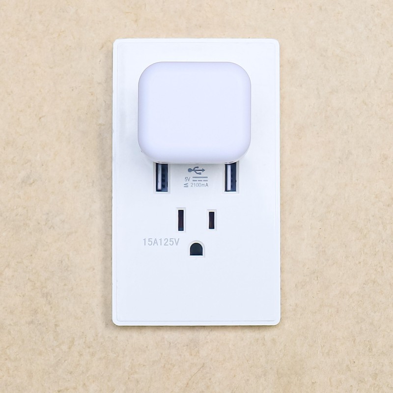 myCozyLite Dual Light Night Light Plug in, Red and Blue