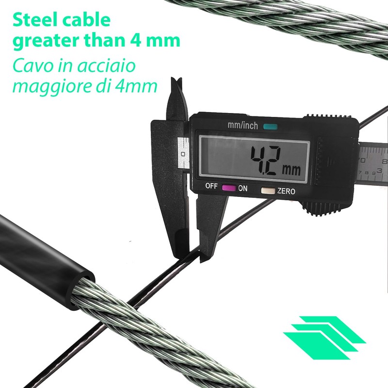 PC Security Cable 6ft Nano Steel Anti Theft Laptop Kensington