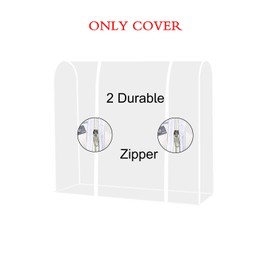 TzBBL Garment Rack Cover, Clothes Garment Rack Cover 5 Ft with Strong Zipper Protective Rail Cover 59" X 20" X 52" (150X50X133 cm)-Only Cover