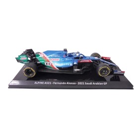 - Formula 1 Compatible with Alpine A521 Fernando Alonso 2021 Saudi Arabia Grand Prix - 1/24 Diecast Model Car OR081