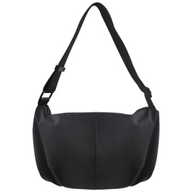 Wesoke Large Crossbody Bag for Men Women, Black Messenger Bag Side Shoulder Tote Bag, Travel Overnight Weekender Bag Satchel Sling Purse Bag with Adjustable Strap for Work Business