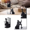 Wrought Iron Figure Book Stand Readers Book Stand Bookshelf Ornaments