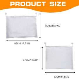 Bath Toy Storage Net Bags with Suction Hooks, Mesh Bathtub Toy Organizer for Bathroom & Baby Shower – Breathable Bath Toys Storage Solution