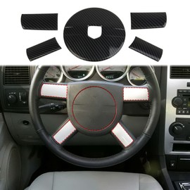 Cubierta interior de fibra de carbono para volante Dodge Challenger 2008-2010 para cargador 2006-2010 para Magnum 2005-2007