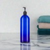JUVITUS 32 oz Cobalt Blue Boston Round PET Bottles with