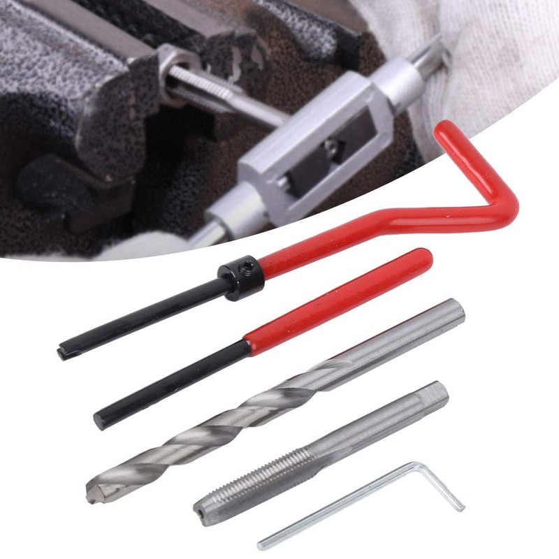 25Pcs Thread Repair Tool Kit, M7 Thread Repair Insert Kit