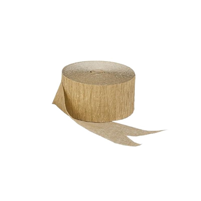 Gold Metallic Crepe Paper Streamers, 2 Rolls Made in USA