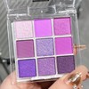 Purple Eyeshadow - 9 Colours Matte Shimmer Eyeshadow Palette with