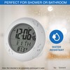Sonnet Shower Clock for Bathroom and Kitchen - Large Digital