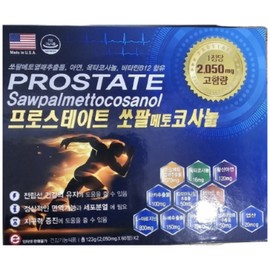 [U.S. imported genuine product] Prostate saw palmetto cosanol for sale at pharmacies 2 050mg high content Total 123g (2 050mg x 60 tablets) / [미국수입정품]프로스테이트 쏘팔메토 코사놀 약국판매용 2 050mg 고함량 총 123g(2 050mg x 60정) X 2, 2개, 60정