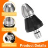 sourcing map Pressure Washer Sewers Nozzle 1/4" Quick Connect 5000