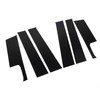 6Pcs B Pillar Posts Trim Glossy Black Firm Paste Exterior