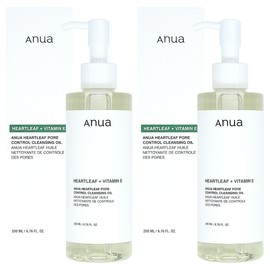 Anua Asungcho Pore Control Cleansing Oil 200ml x 2 Blackhead Oil / 아누아 어성초 포어 컨트롤 클렌징 오일 200ml x 2개 블랙헤드오일