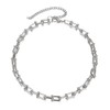 LUXSTAR Women's U-Link Chain Necklace, Hypoallergenic, Stainless Steel, 45 cm,