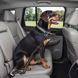 NCMAMA Dog Seat Belt for Car, Adjustable Dog Seatbelts for Vehicle, Nylon Pet Safety Seat Belts for Travel