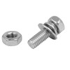 Sourcingmap M4 x 12mm 304 Stainless Steel Phillips Hex Head