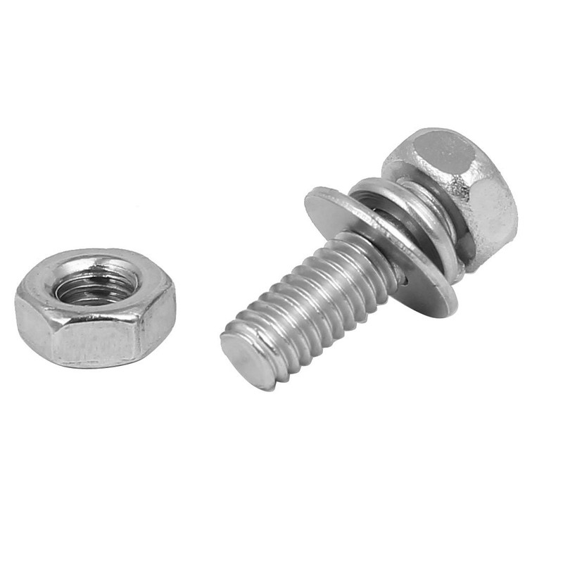 Sourcingmap M4 x 12mm 304 Stainless Steel Phillips Hex Head