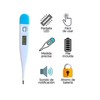 FARMADAR Termometro Digital Lcd Clinico Oral Axilar Tipo Pluma 5