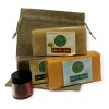 Pack x3 Jabón Artesanal HARAVERI 100g Baba Caracol Papaya Caléndula