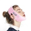 Yuibthr Chin Strap for Sleeping, V Line Lifting Mask, Floral Engraved, Cute Flower Pattern V Line Lifting Mask, Reusable Face Strap, Jaw Exerciser (pink)