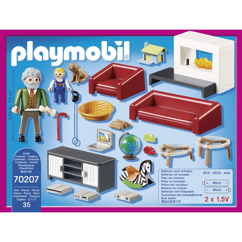 PLAYMOBIL 70207 - Salon avec cheminee