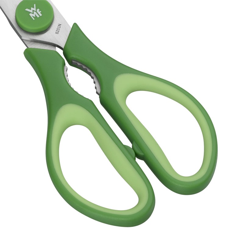 WMF “Touch” Kitchen Scissors, Stainless Steel, Lagoon Blue, Ergonomic Shape