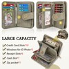 TEUEN Women's Large Capacity PU Leather Vintage Purse Wallet with