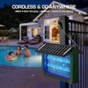 Solar Bug Zapper Outdoor with Dual Solar Panels, PhatroyYee 4500V
