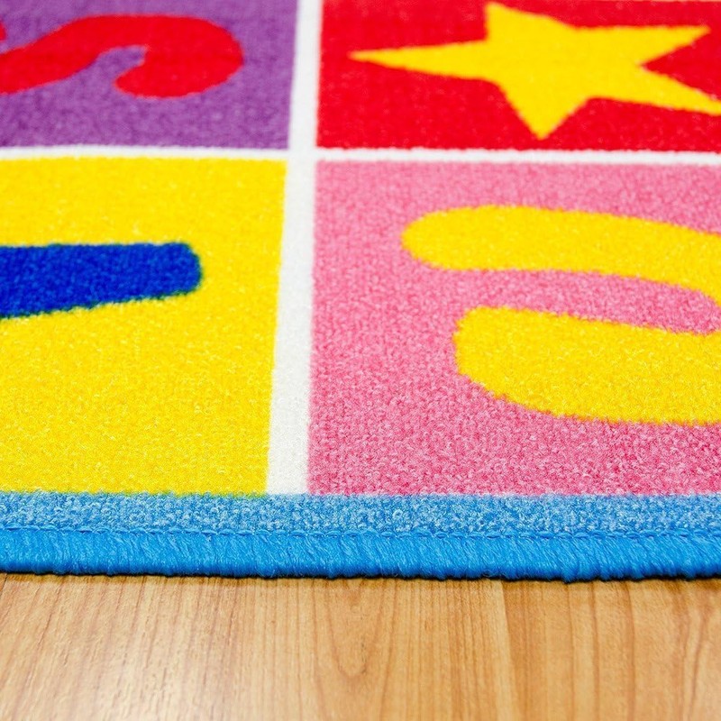 champion rugs Kids/Baby Room/Daycare/Classroom/Playroom Sit Spot Area Rug Abc's Alphabet