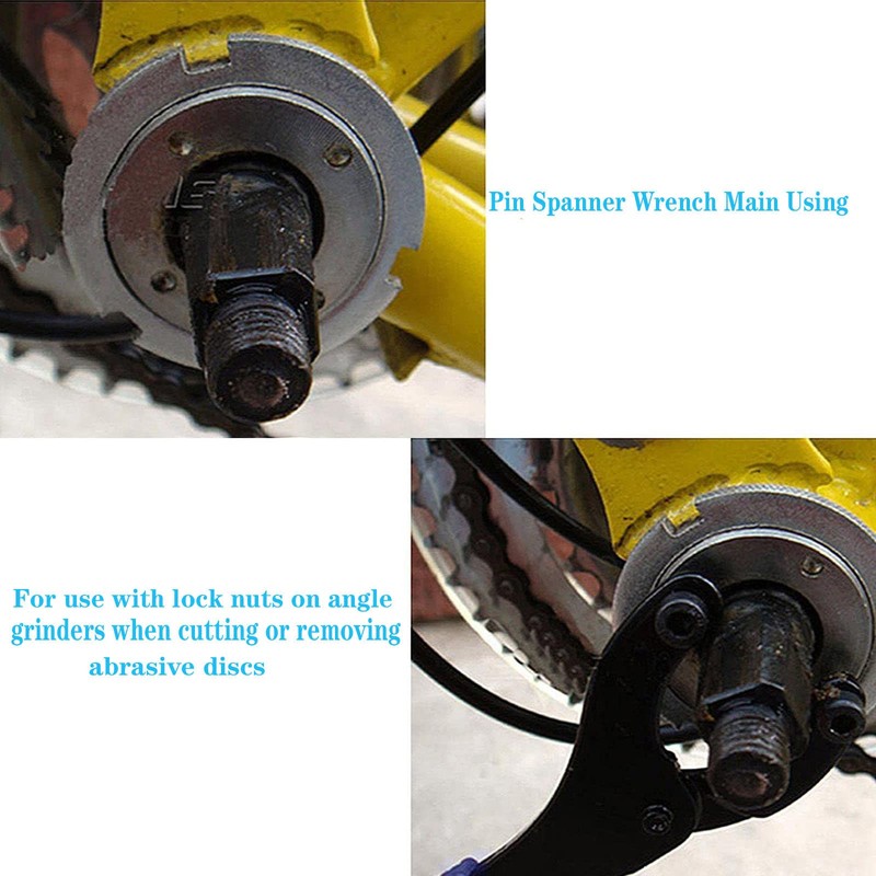 Yuentoen Grinder Wrench - Universal Adjustable Lock-Nut Pin Spanner,Angle Grinder