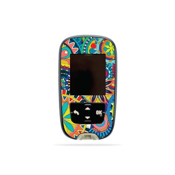 MightySkins Skin Compatible with Accu-Chek Guide - Flower Wheels |