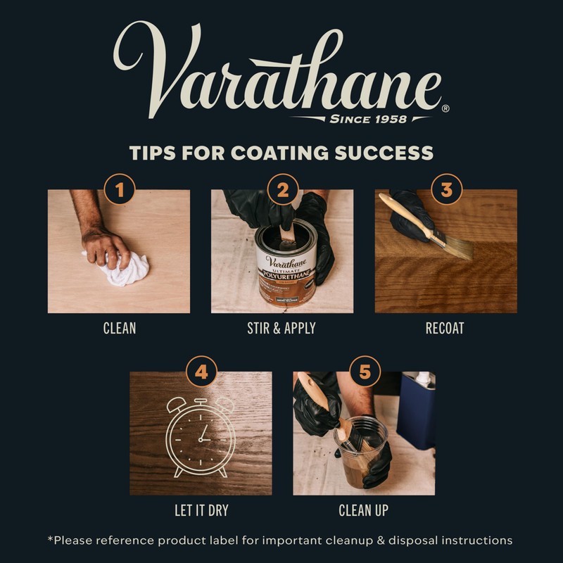 Varathane Oil-Based Ultimate Polyurethane, Quart, Satin Finish