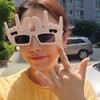 Hip hop stylish piece sunglasses party glasses photo filming props 2ea
