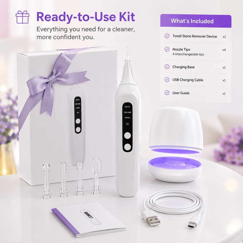 Electric Tonsil Stone Remover for Oral Care – Rechargeable Suction