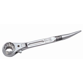Super Tool (Supertool) Total Polished Thin Double-Ended Ratchet Wrench with Slide Hole SRB1924RZ