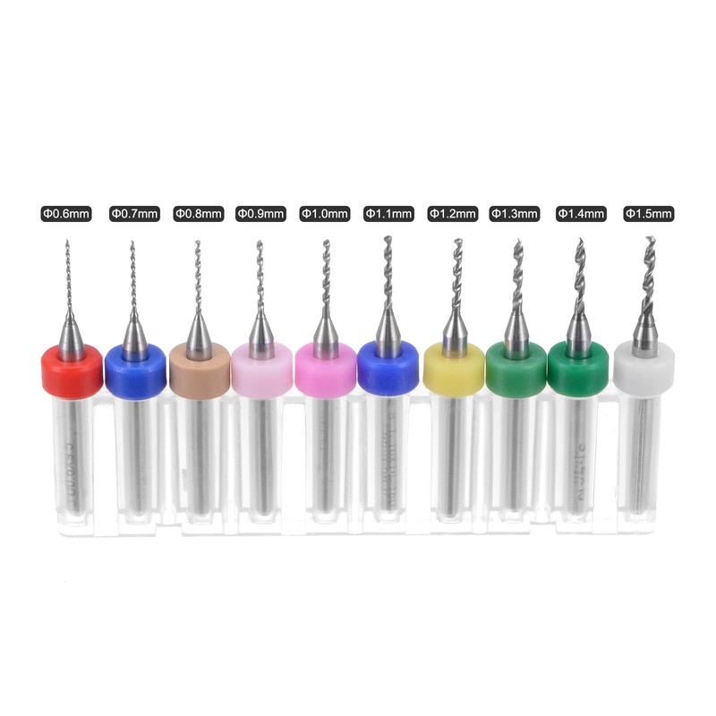 QUARKZMAN Micro PCB Drill Bit Set, 1/8 Inch Shank 0.6