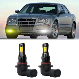 SHENKENUO 2PCS 9145 H10 LED Fog light Kit For Chrysler 300 300C 2005-2009 Yellow White